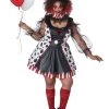Plus Size Women's Twisted Clown Costume