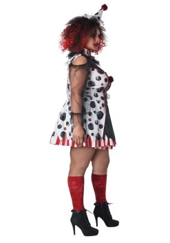 Plus Size Women's Twisted Clown Costume -Halloween Costume Shop womens twisted clown plus costume alt 1 1