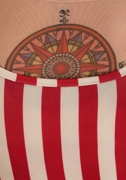 Vintage Strong Woman Costume For Women 14 Vintage Strong Woman Costume For Women -Halloween Costume Shop womens vintage strong woman costume alt 3