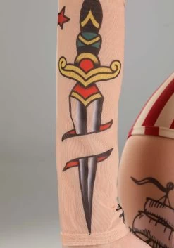 Vintage Strong Woman Costume For Women 16 Vintage Strong Woman Costume For Women -Halloween Costume Shop womens vintage strong woman costume alt 5