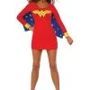 Women's Wonder Woman Wings Dress Costume -Halloween Costume Shop womens wonder woman cape dress