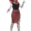 Smiffys Plus Size Zombie Teacher Costume -Halloween Costume Shop womens zombie teacher costume