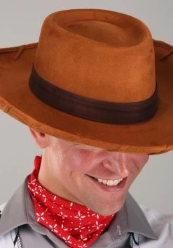 Disney Deluxe Woody Cowboy Costume Hat For Adults -Halloween Costume Shop woody cowboy adult deluxe hat alt 2